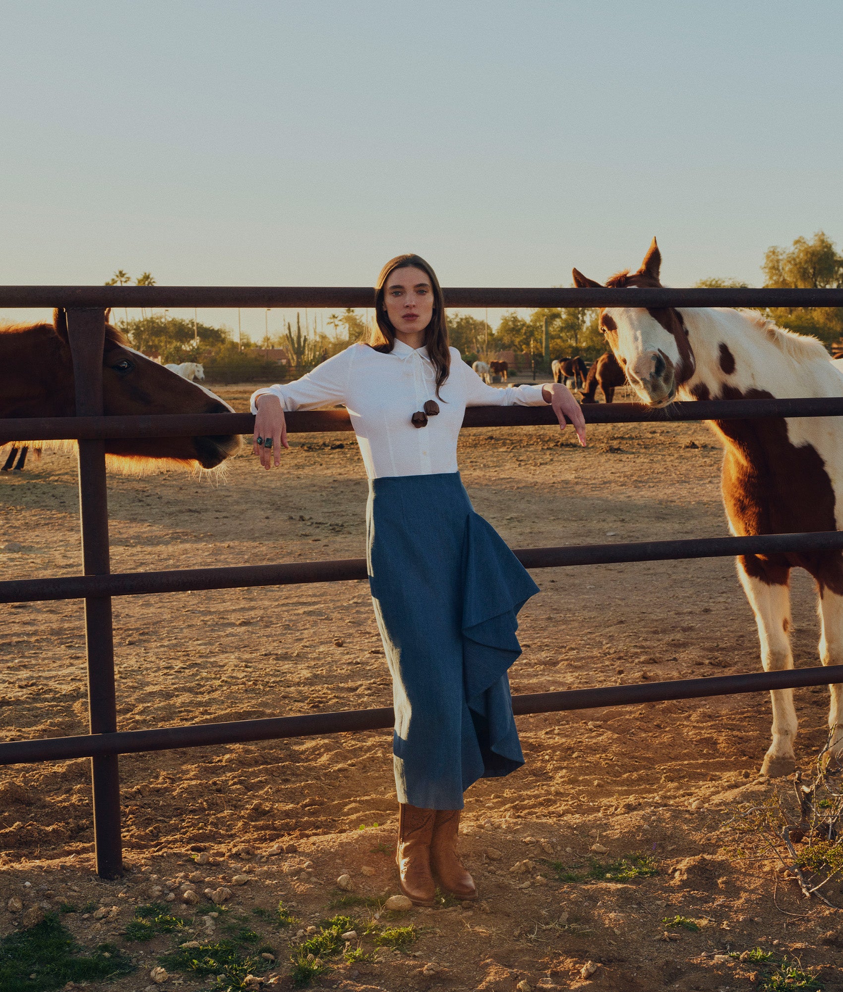 Lela Rose x Lucchese Starling :: Denim - Image 2