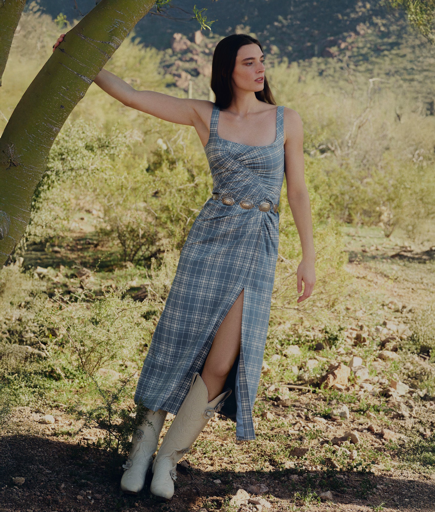 Lela Rose x Lucchese Sparrow :: Mallard - Image 2