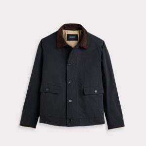 William Peach Cotton Jacket :: Navy