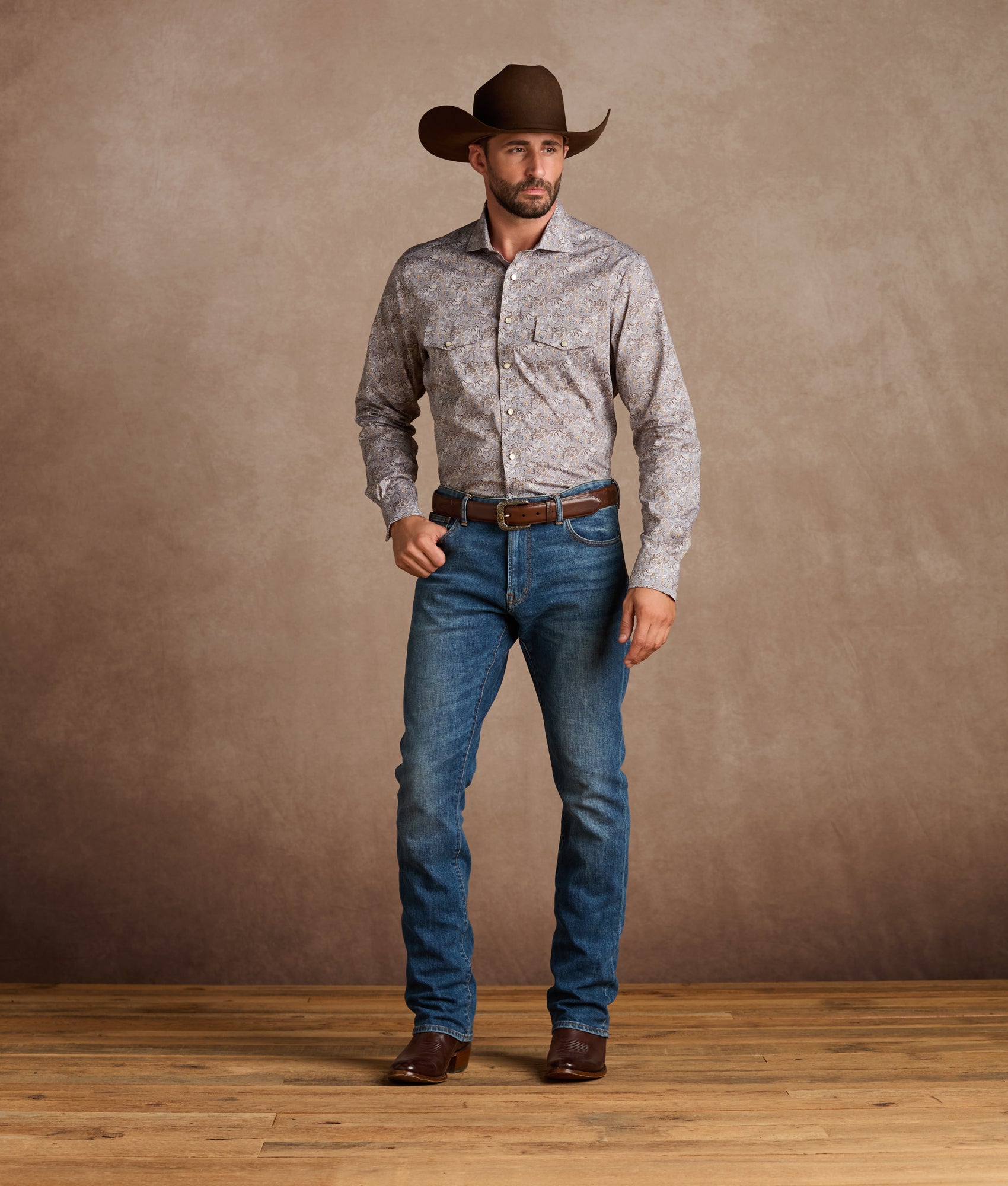El Paso Modern Fit :: Blue Paisley - Image 2