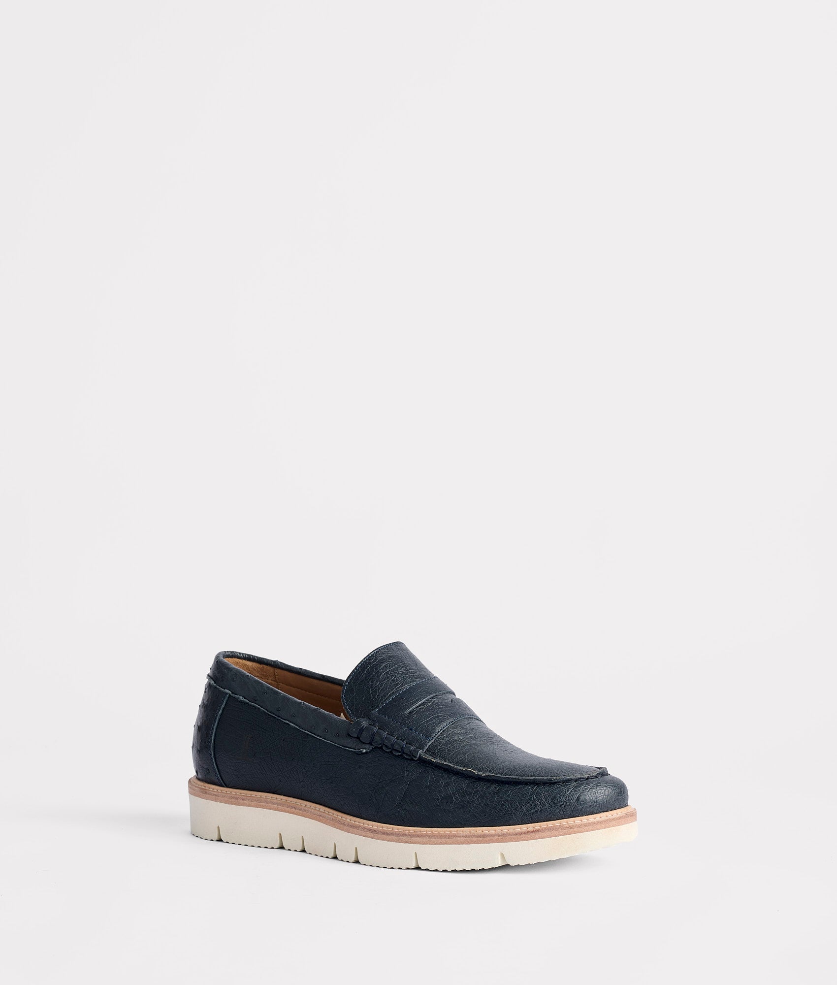 Ridgeline Exotic Penny Loafer :: Navy - Image 5