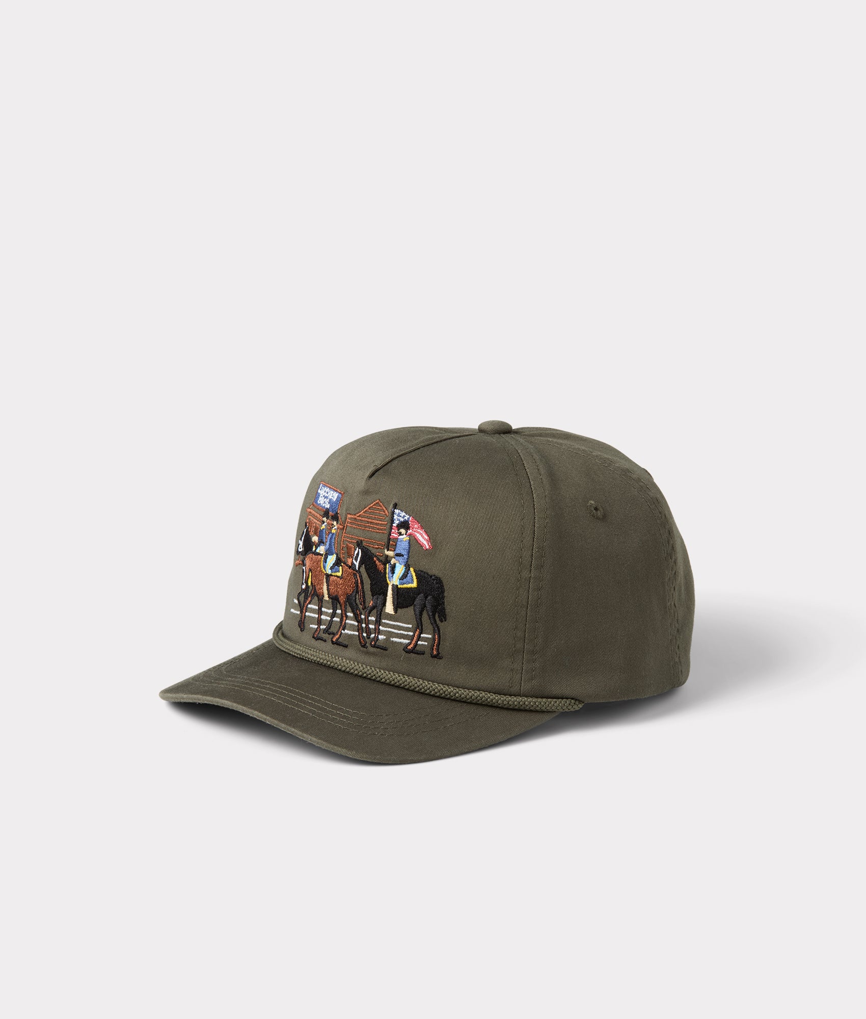 Lucchese Bros. Rope Cap :: Military Green - Image 2
