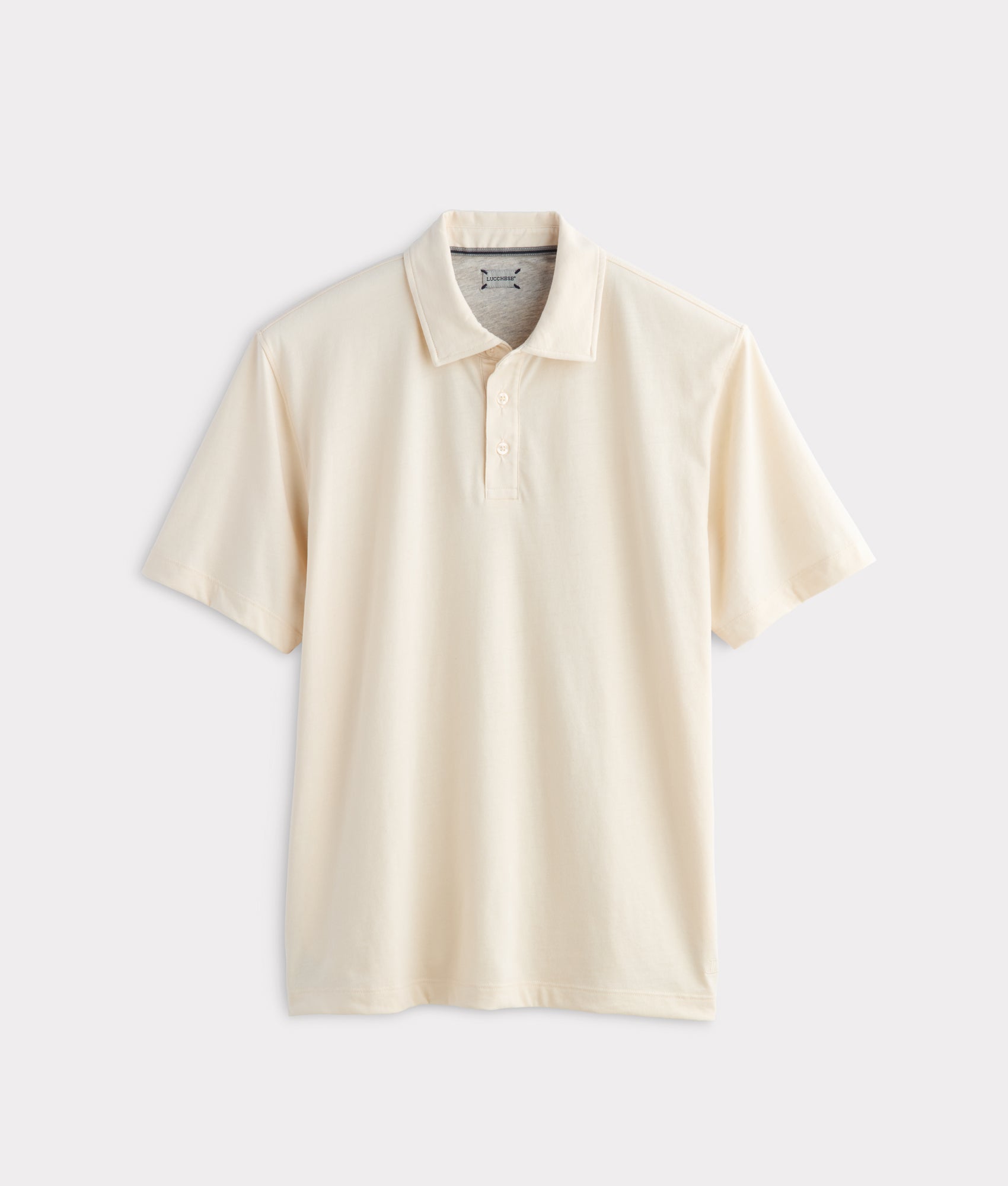 Lucchese Pima Blend Polo :: Cream