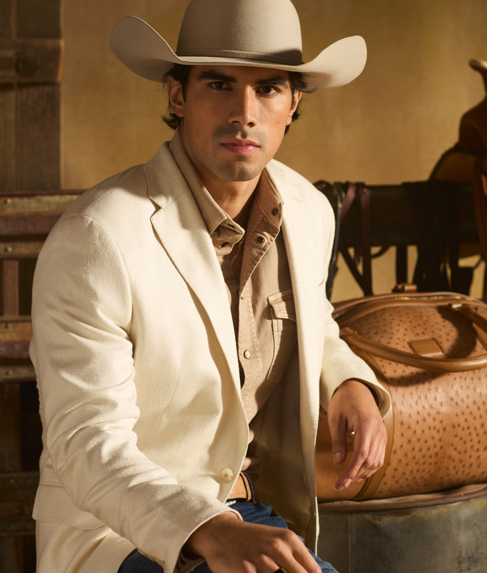 Lucchese Sport Coat :: Cream - Image 10