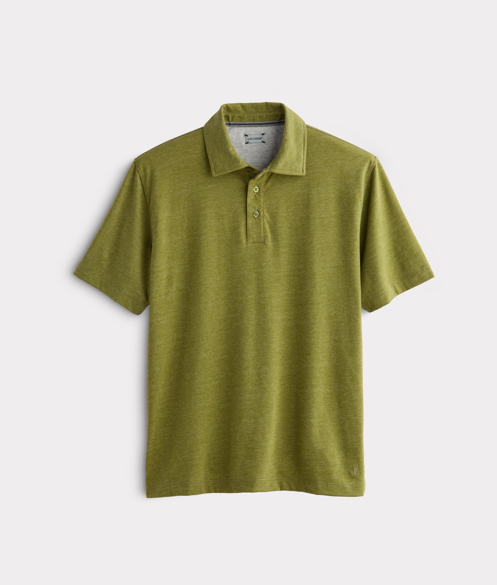 Lucchese Pima Blend Polo :: Olive