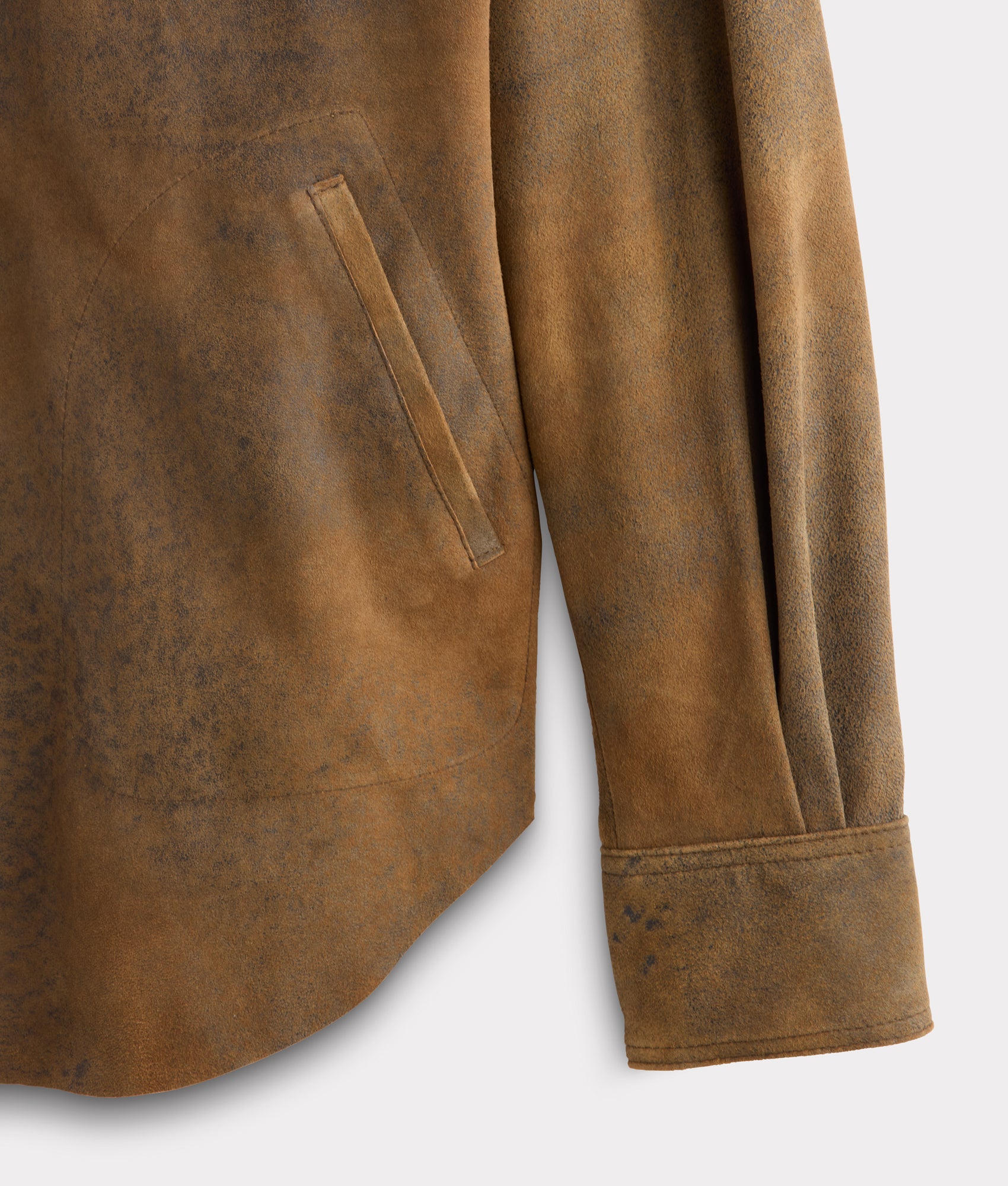 Colt Leather Shacket :: Mocha - Image 8