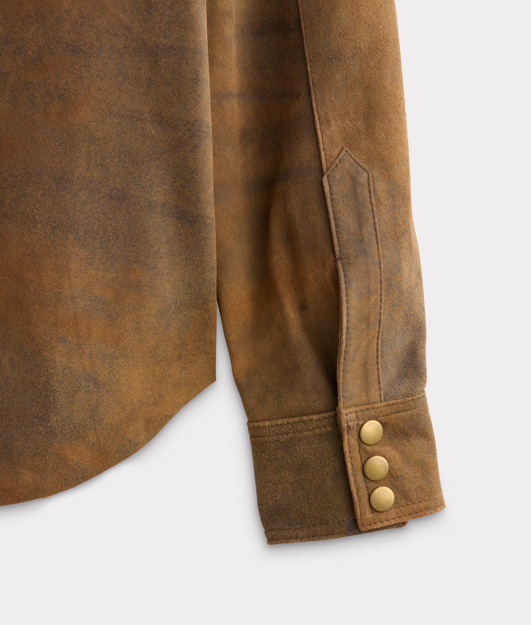 Colt Leather Shacket :: Mocha - Image 6
