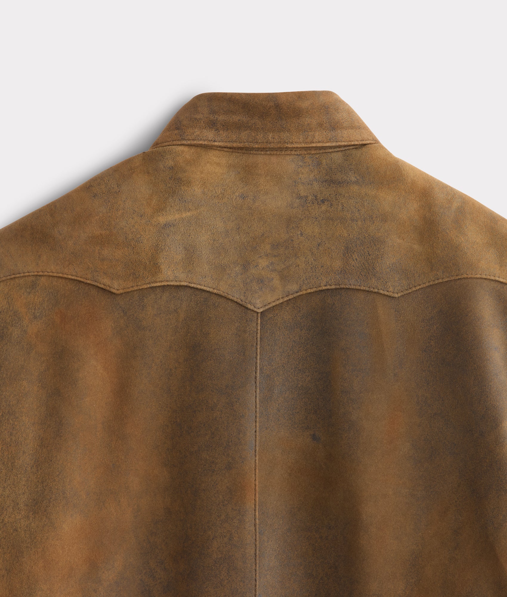 Colt Leather Shacket :: Mocha - Image 7