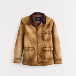 Duvall Vintage Leather Shacket :: Brown