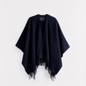 Wynonna Wool Wrap :: Navy