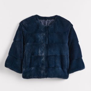 Marie Blue Mink Bolero :: Blue