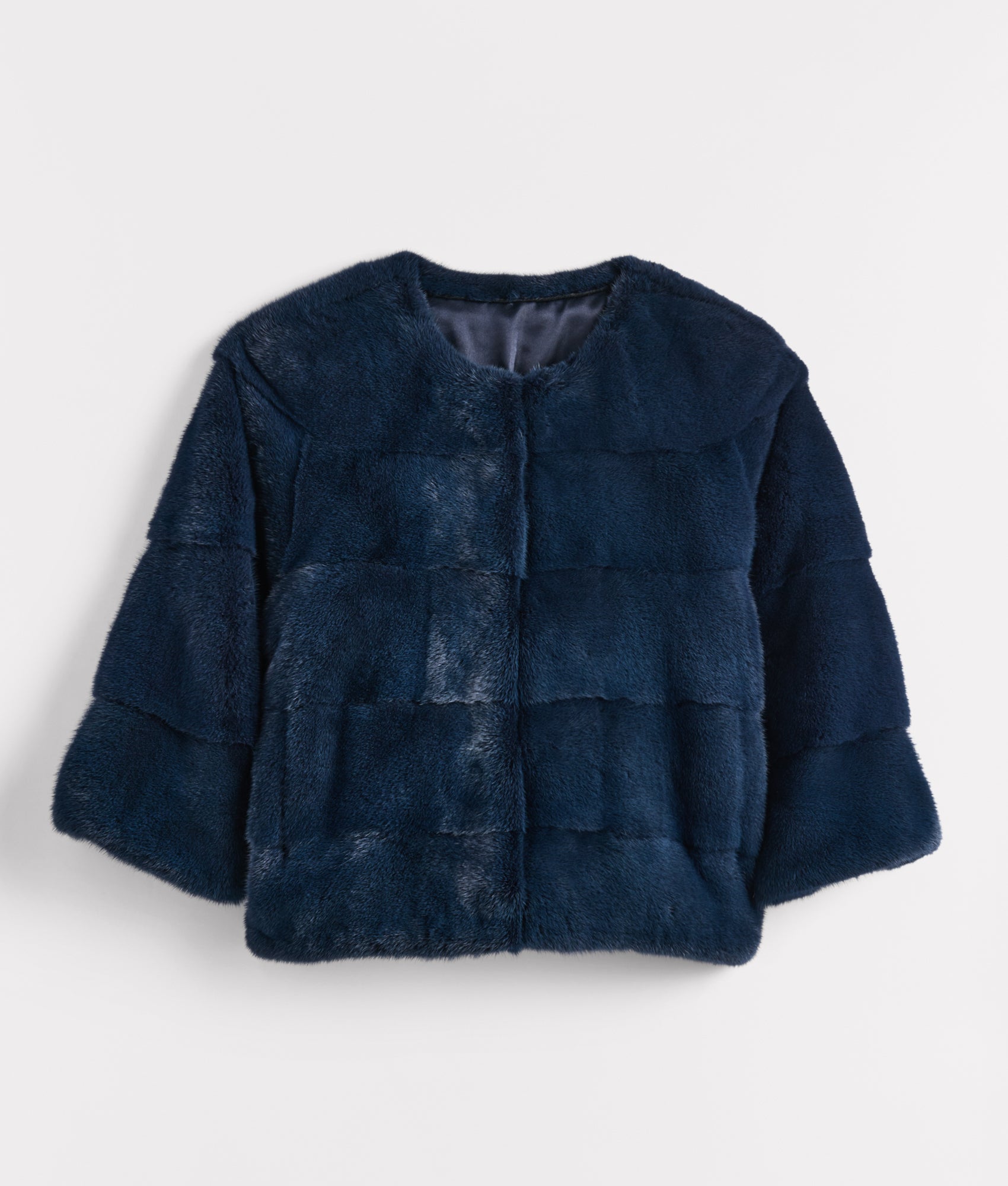 Marie Blue Mink Bolero :: Blue