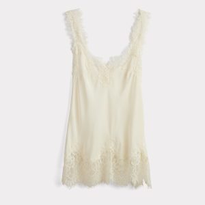 Megan Coco Bias Cami :: White