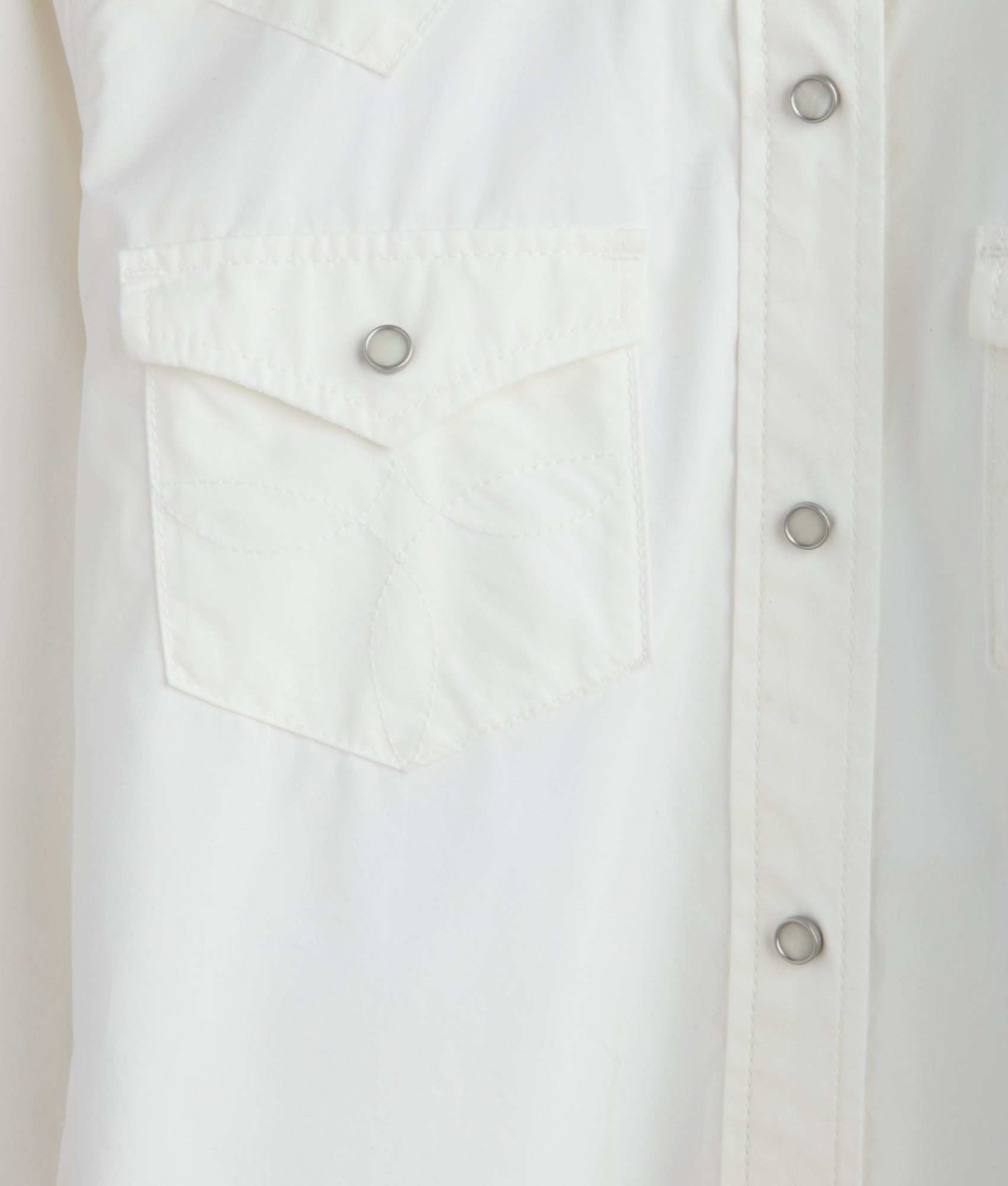 Reese Women's Snap Shirt :: Blanco - Image 3