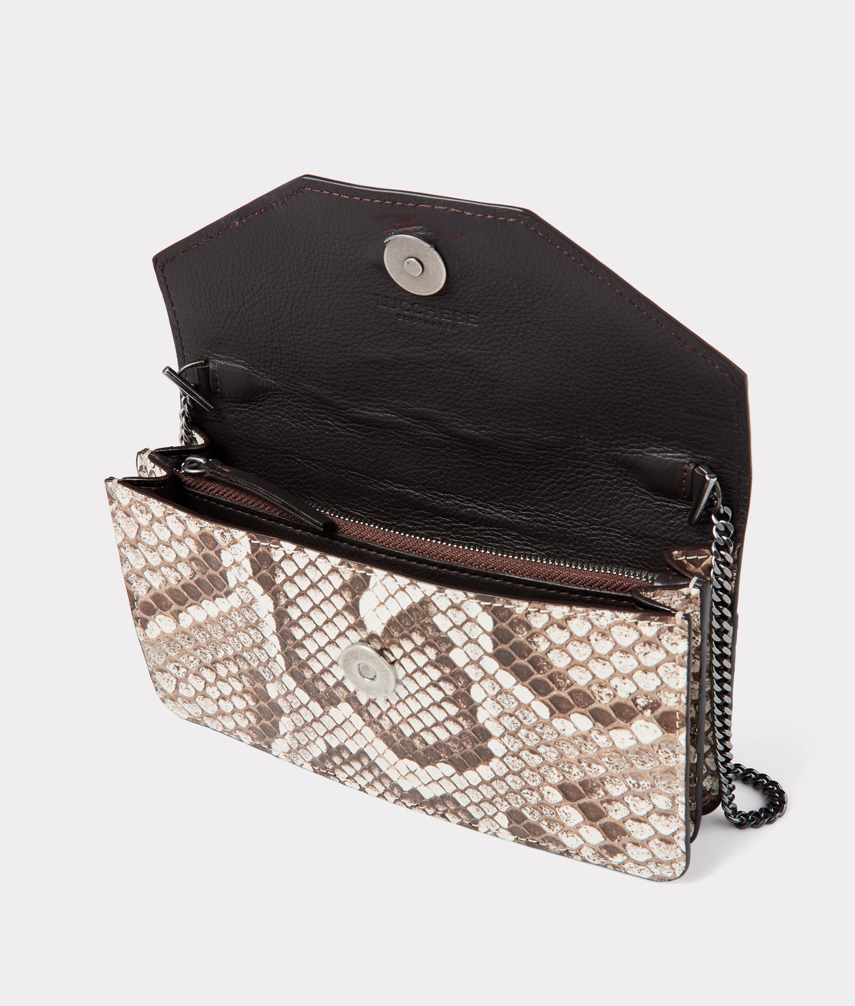 Long Exotic Wallet On A Chain :: Natural - Image 6