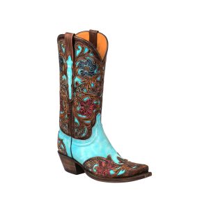 Drea :: Emerald Blue + Brown