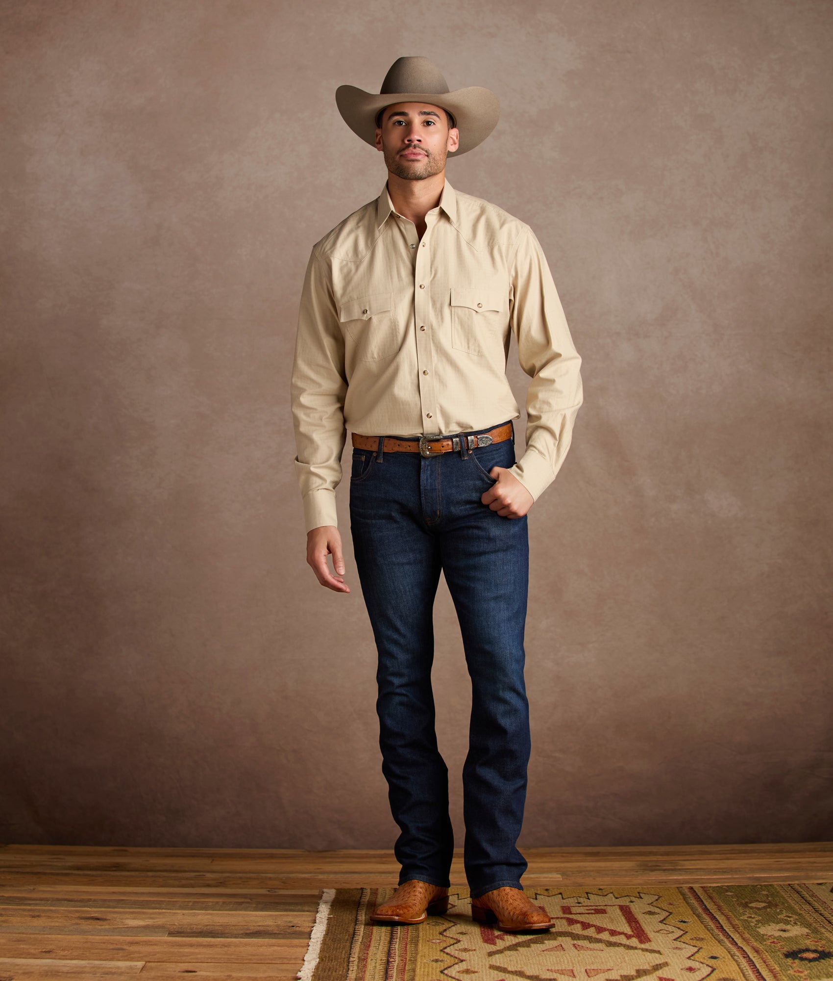 Harmon :: Barnwood + Tan - Image 4