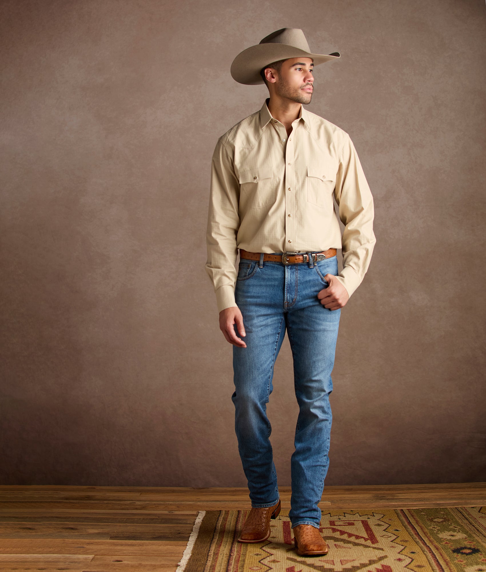 Harmon :: Barnwood + Tan - Image 6