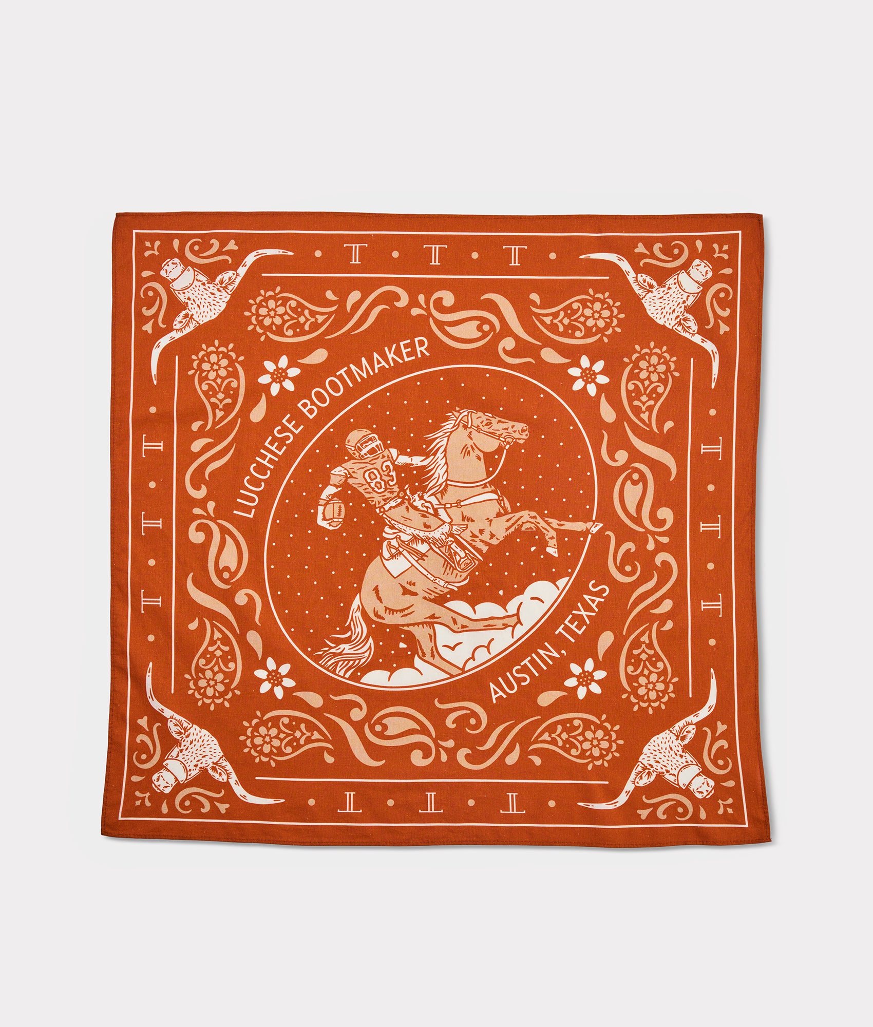 Austin Bronc Bandana :: Burnt Orange