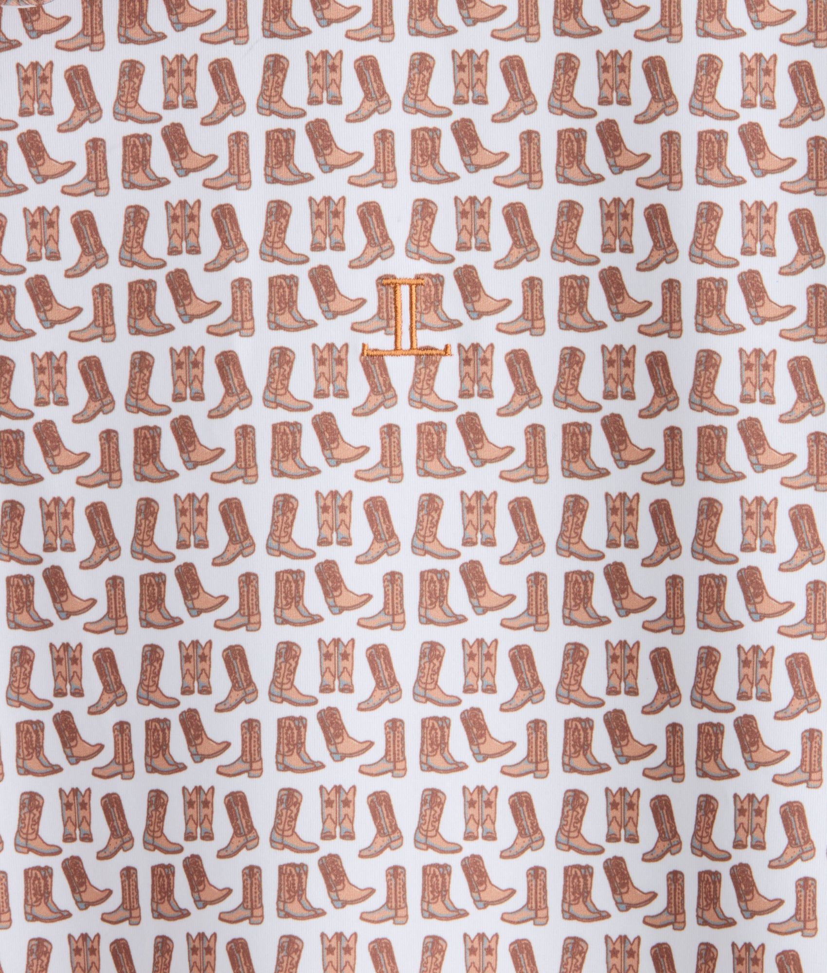 Lucchese Golf Polo :: Barnwood - Image 10