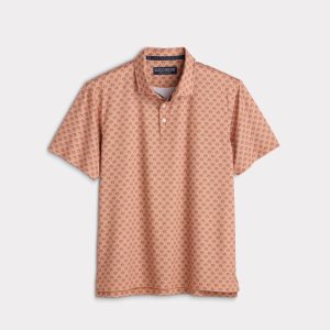 Lucchese Golf Polo :: Rust