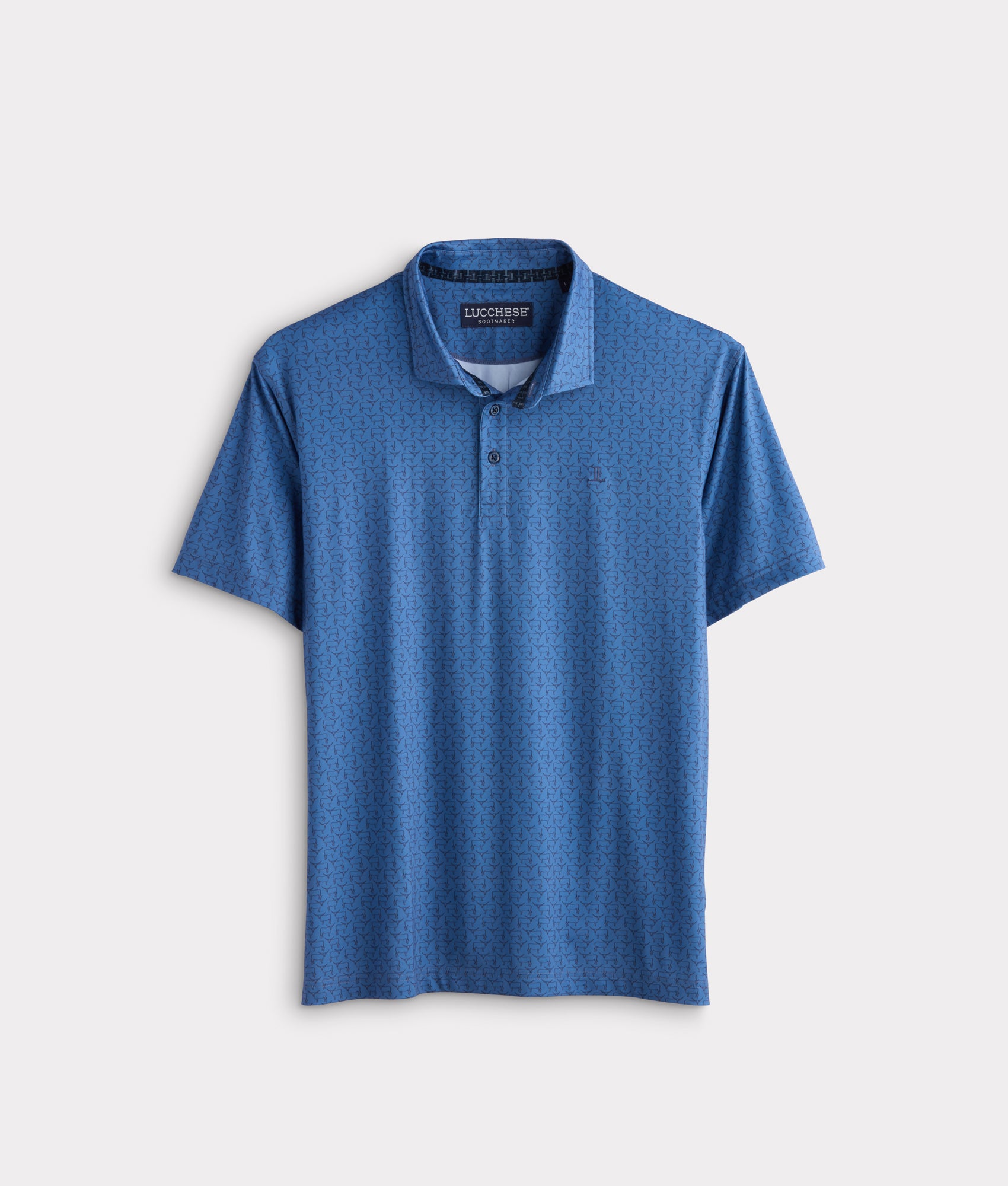 Lucchese Golf Polo :: Navy