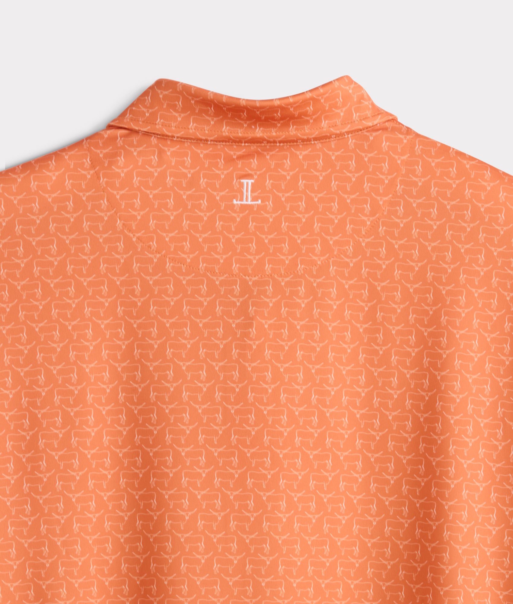 Lucchese Golf Polo :: Burnt Orange - Image 8