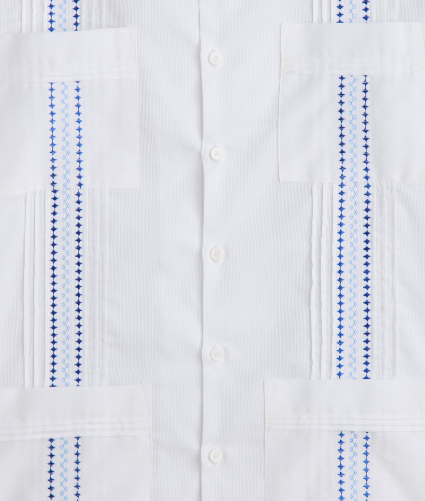 Guayabera Shirt :: White - Image 11