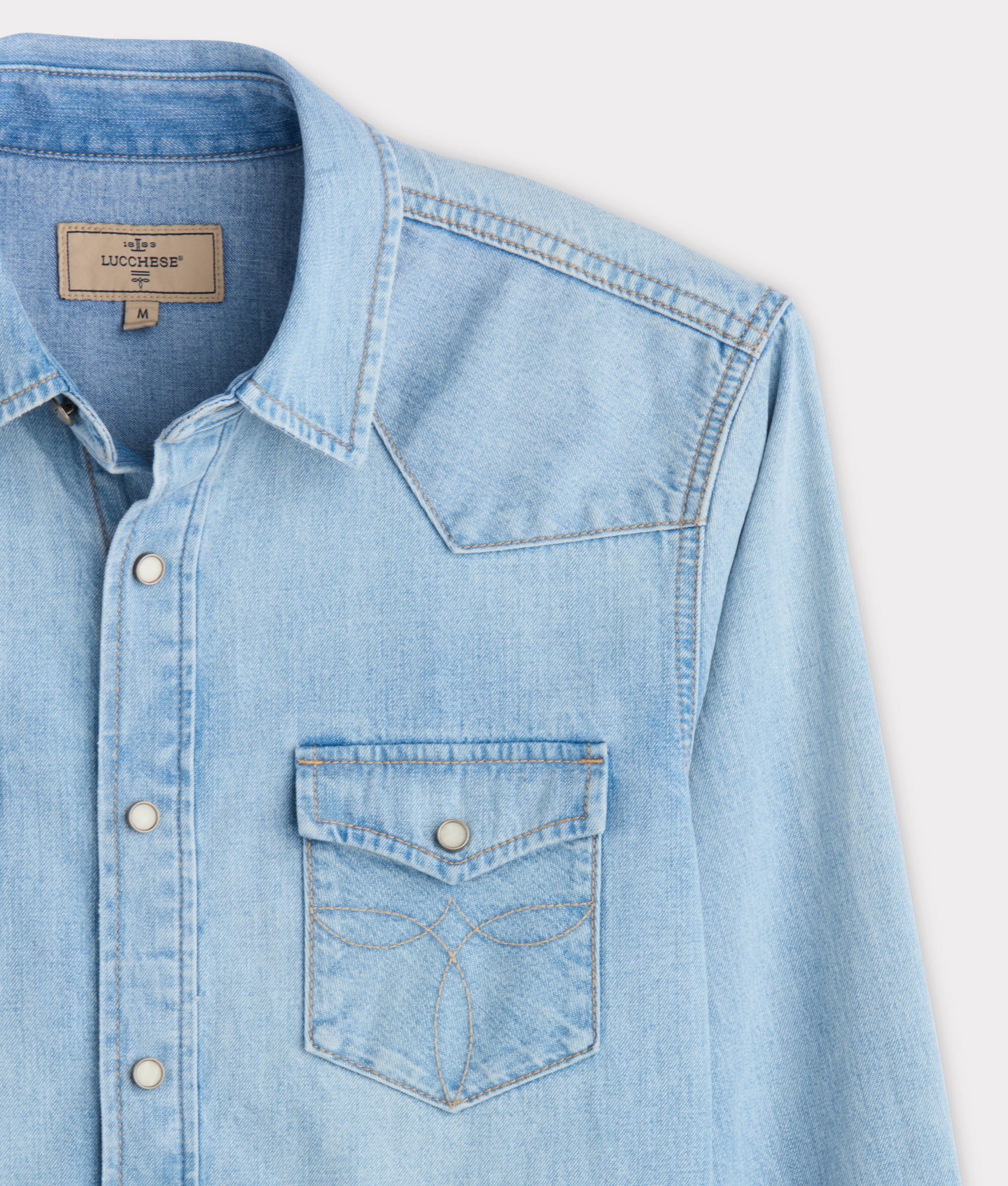 Jacob Men's Shirt :: Chambray Blue - Image 7