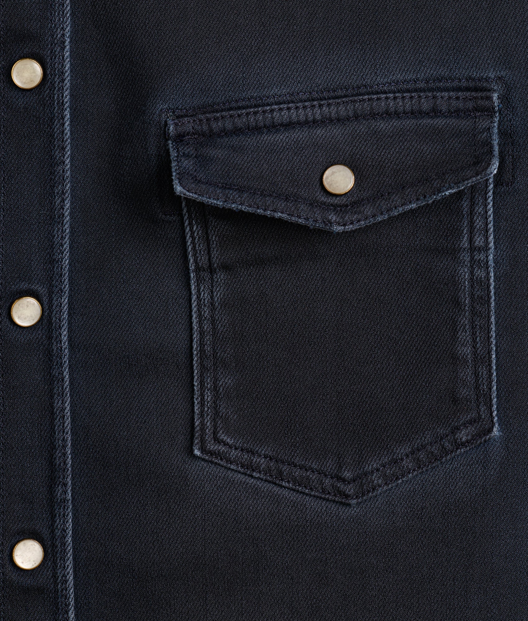 Roper Denim Shirt :: Black Denim - Image 5