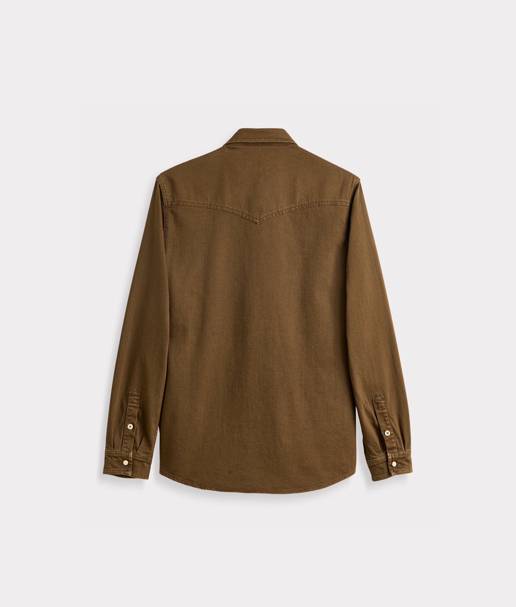 Roper Denim Shirt :: Brown Denim - Image 2