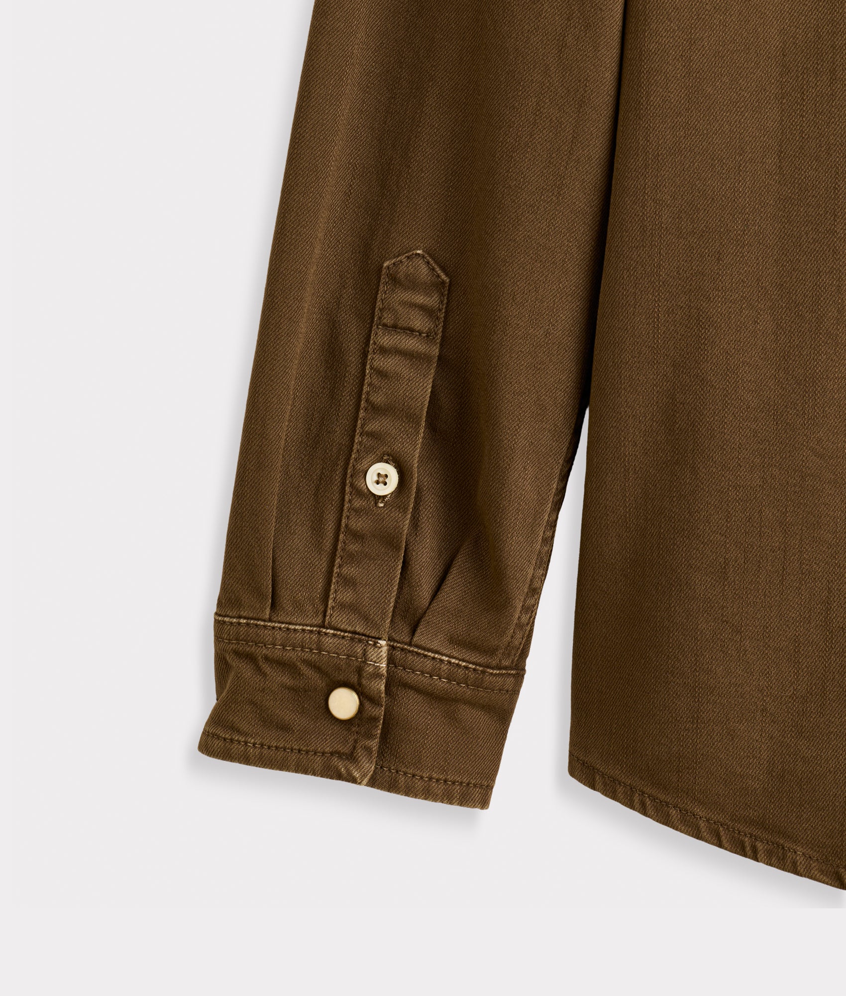 Roper Denim Shirt :: Brown Denim - Image 3