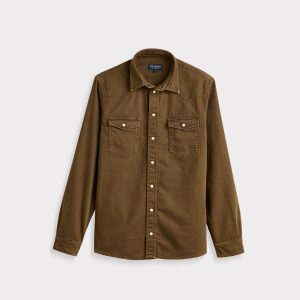Roper Denim Shirt :: Brown Denim