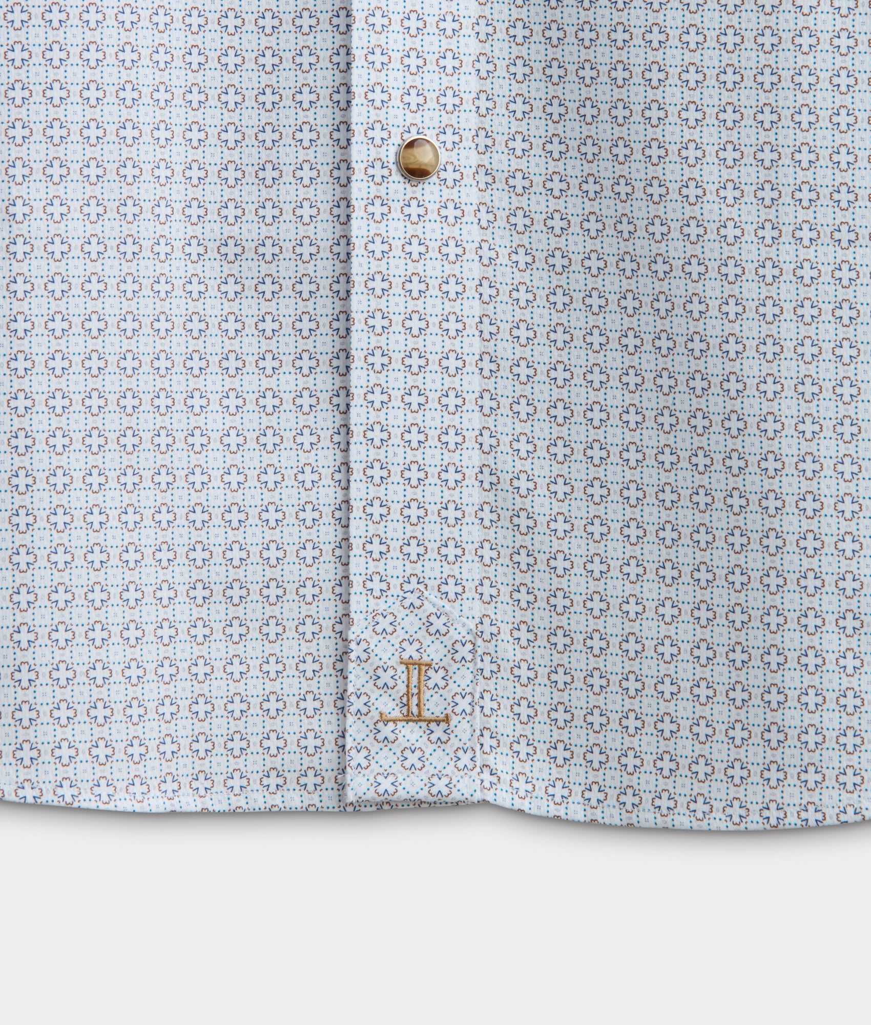 El Paso Cowboy Fit:: Gold/White/Navy Multi - Image 6