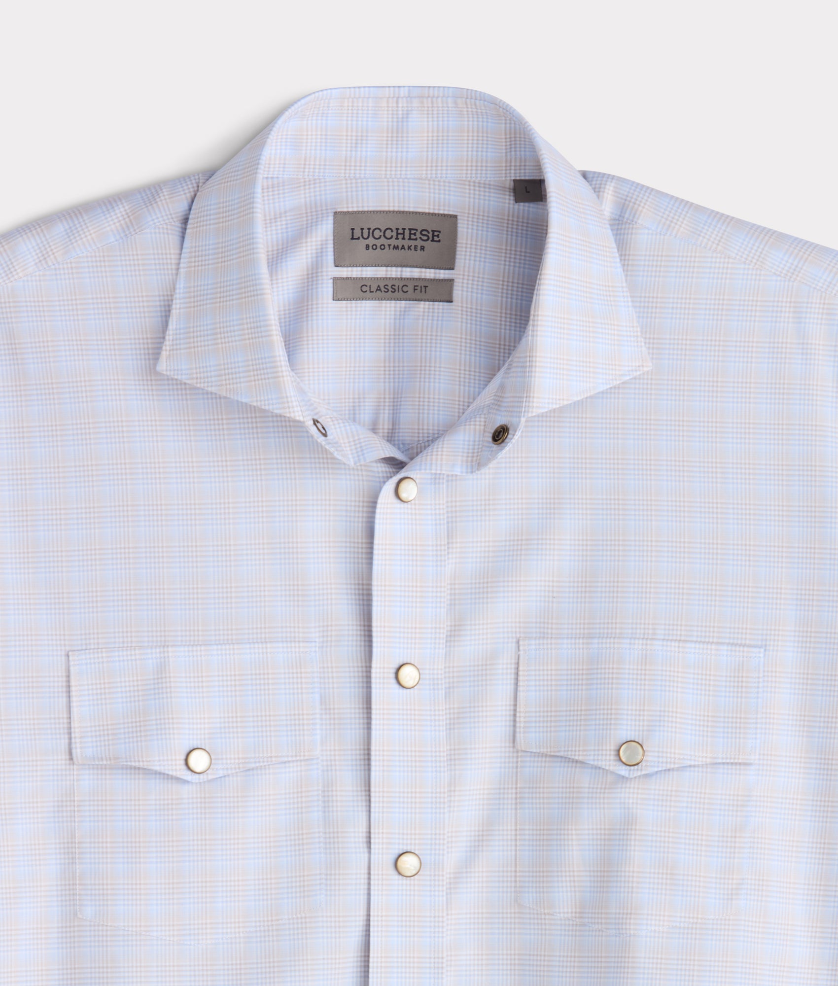 El Paso Classic Fit :: Sky Blue Plaid - Image 4