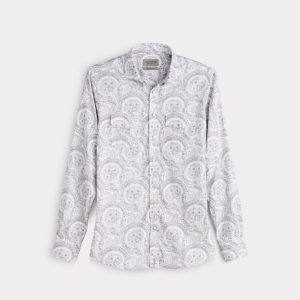 El Paso Modern Fit :: Blue And Brown Paisley