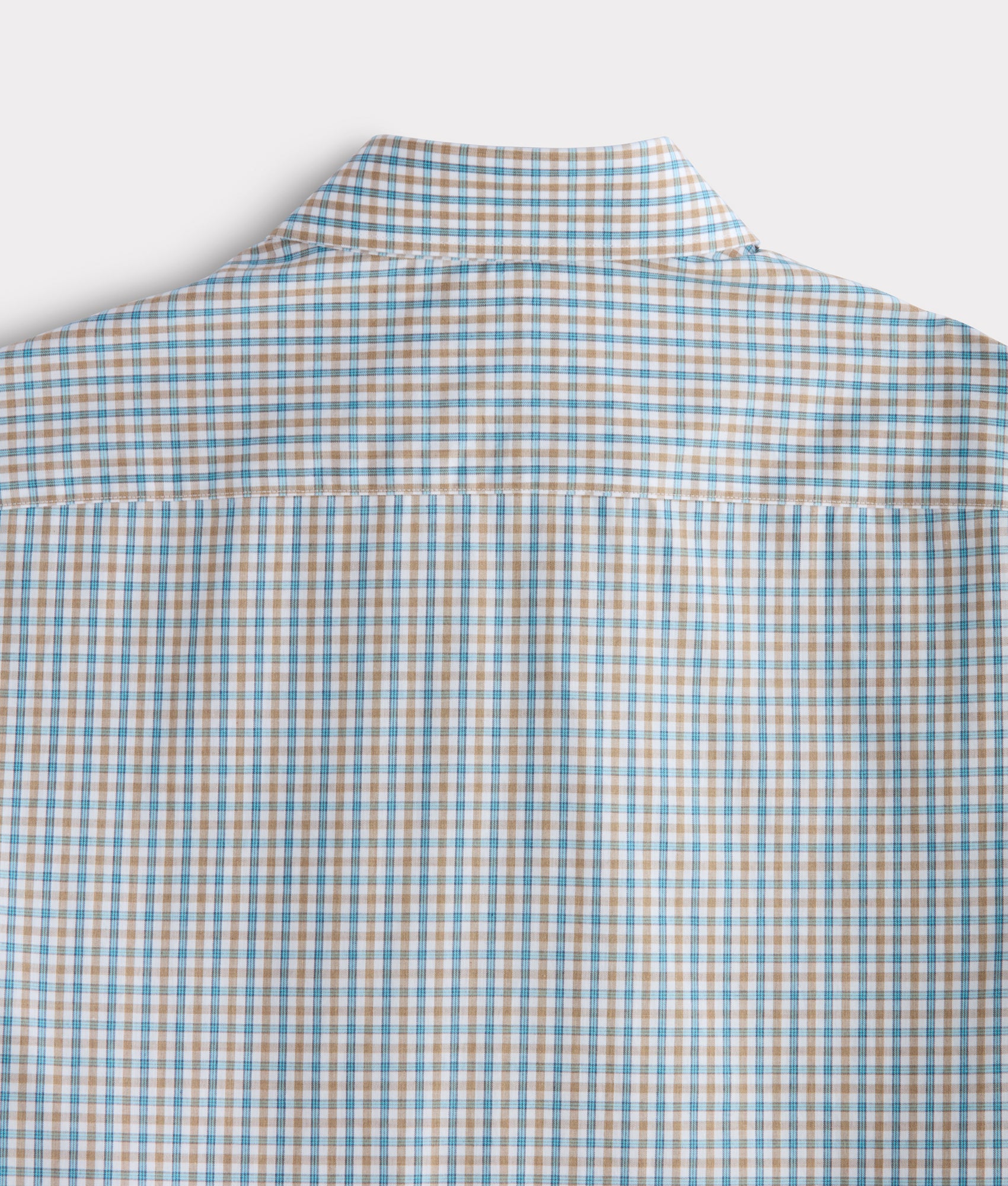 El Paso Tailored Fit :: Tan And Turquoise Check - Image 7