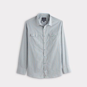 El Paso Tailored Fit :: Tan And Turquoise Check