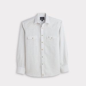 El Paso Cowboy Fit :: Cream And Blue Cross
