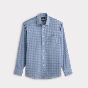 San Antonio Cowboy Fit :: Blue And Burgundy Print