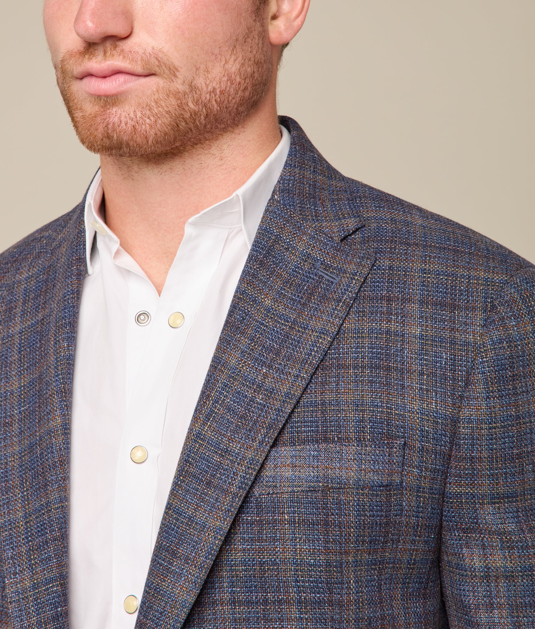 Lucchese Sport Coat :: Navy Plaid - Image 12