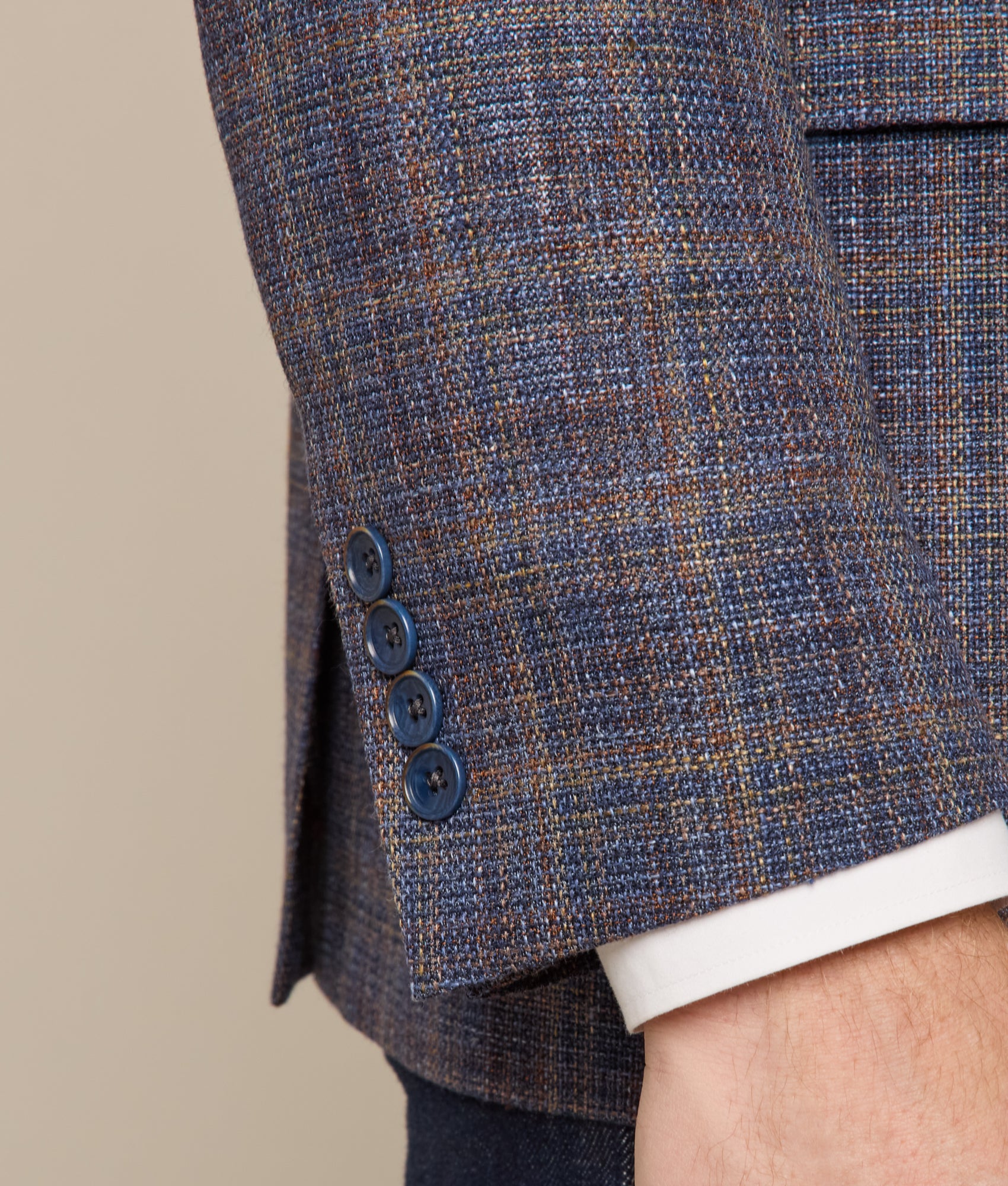 Lucchese Sport Coat :: Navy Plaid - Image 9