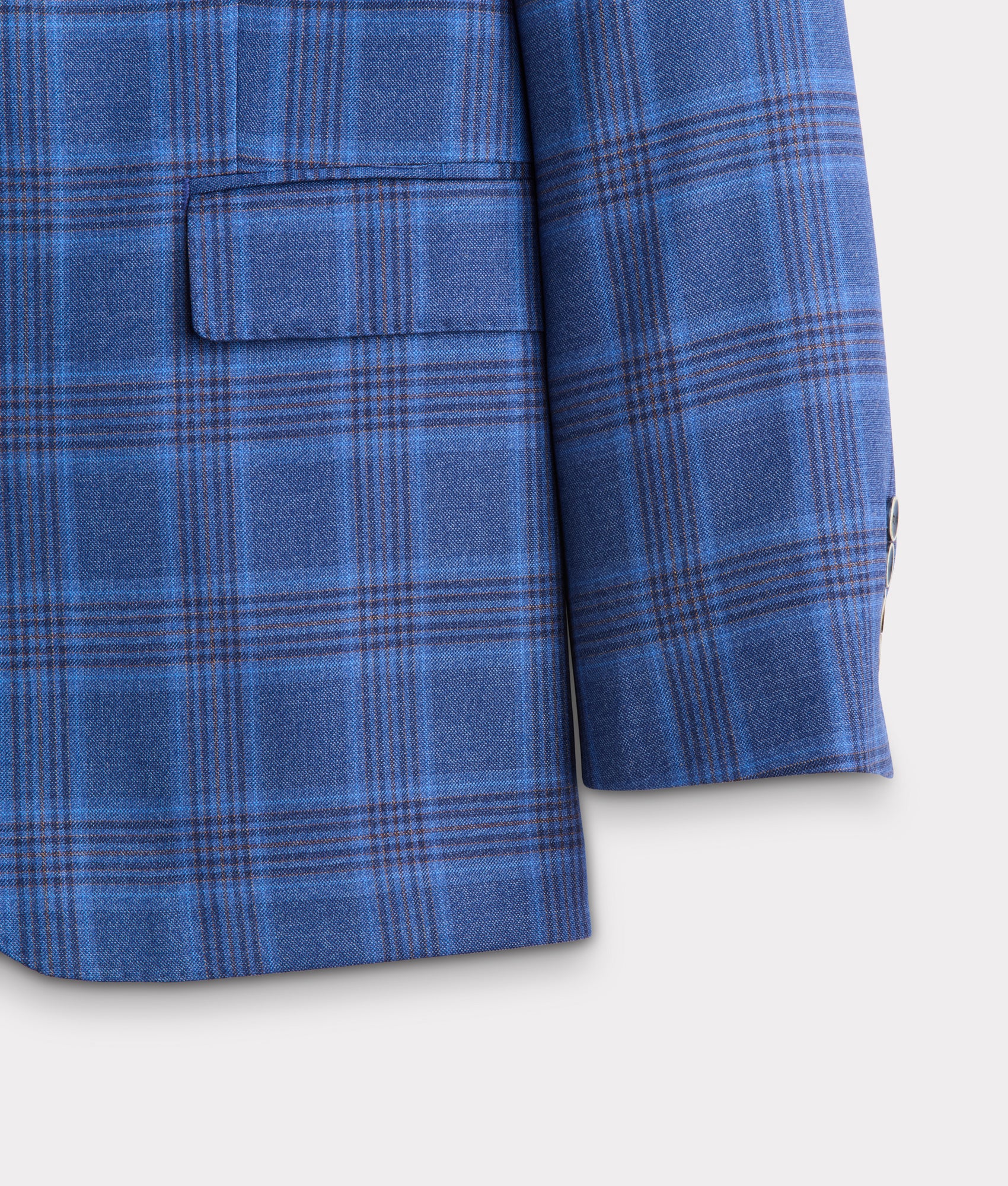 Lucchese Sport Coat :: Blue Plaid - Image 6