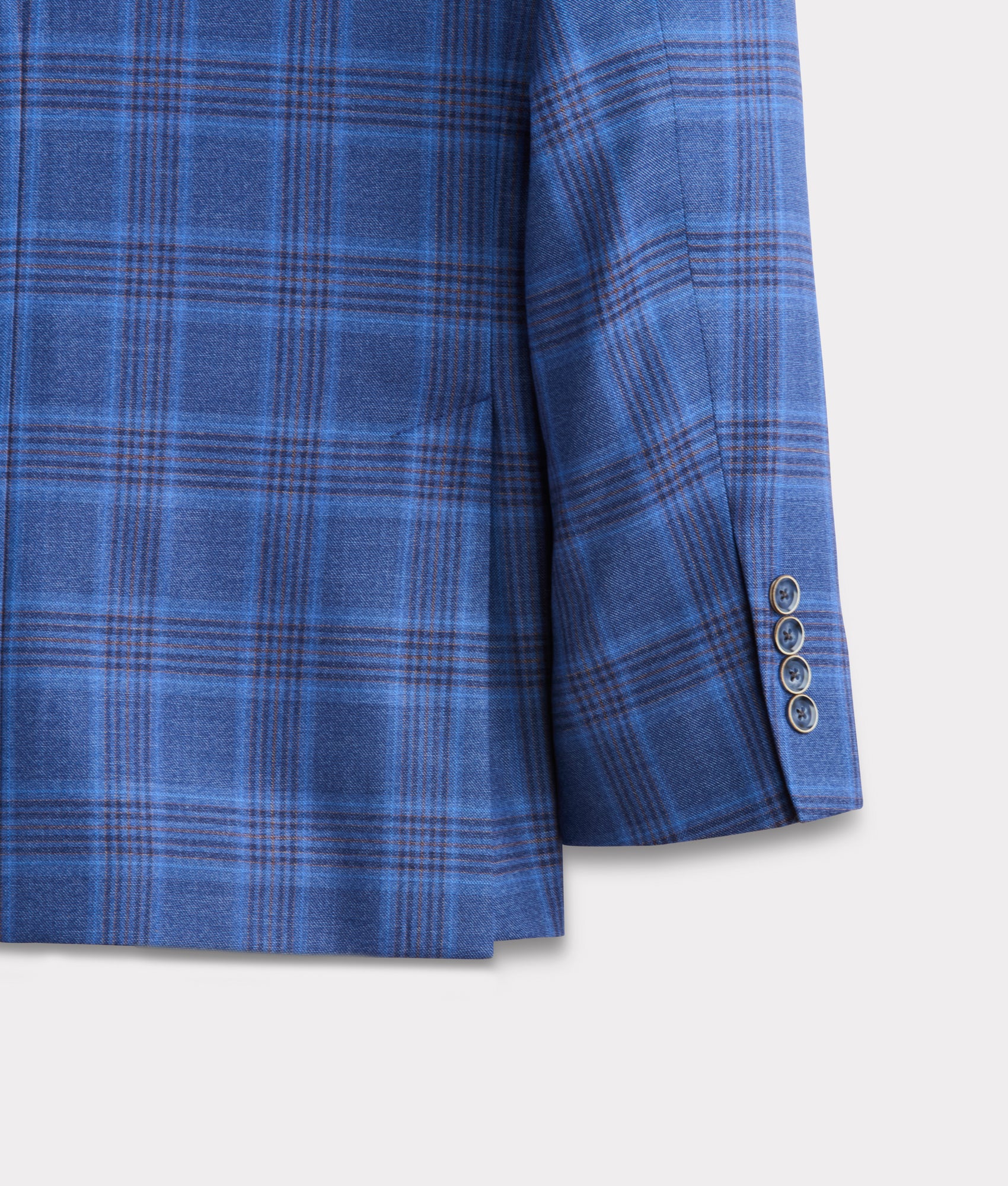Lucchese Sport Coat :: Blue Plaid - Image 8