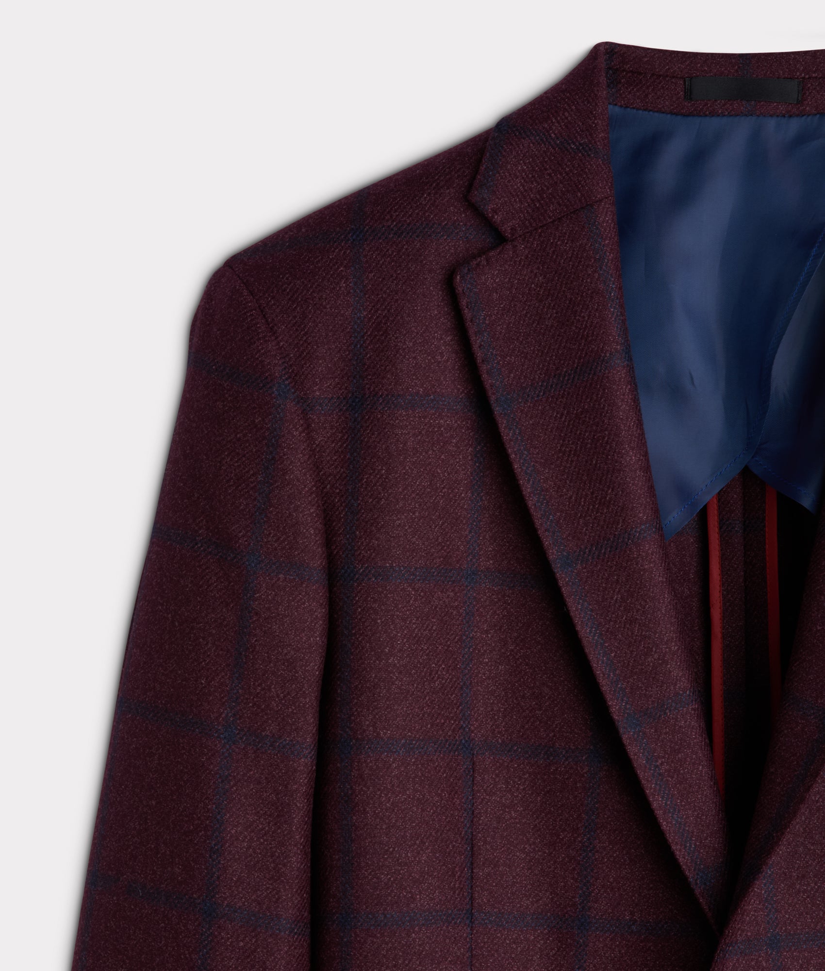 Lucchese Sport Coat :: Burgundy Plaid - Image 5
