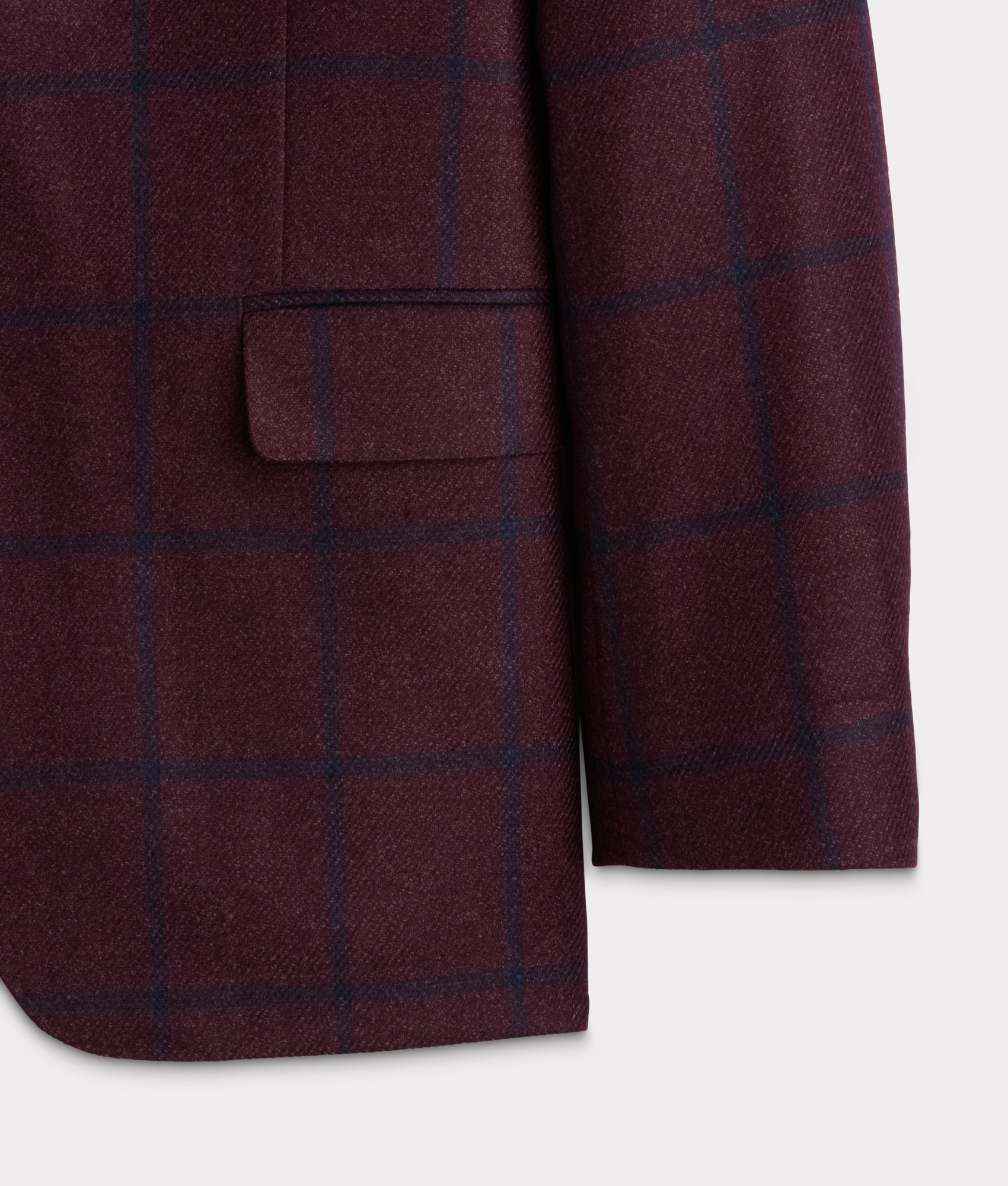 Lucchese Sport Coat :: Burgundy Plaid - Image 8