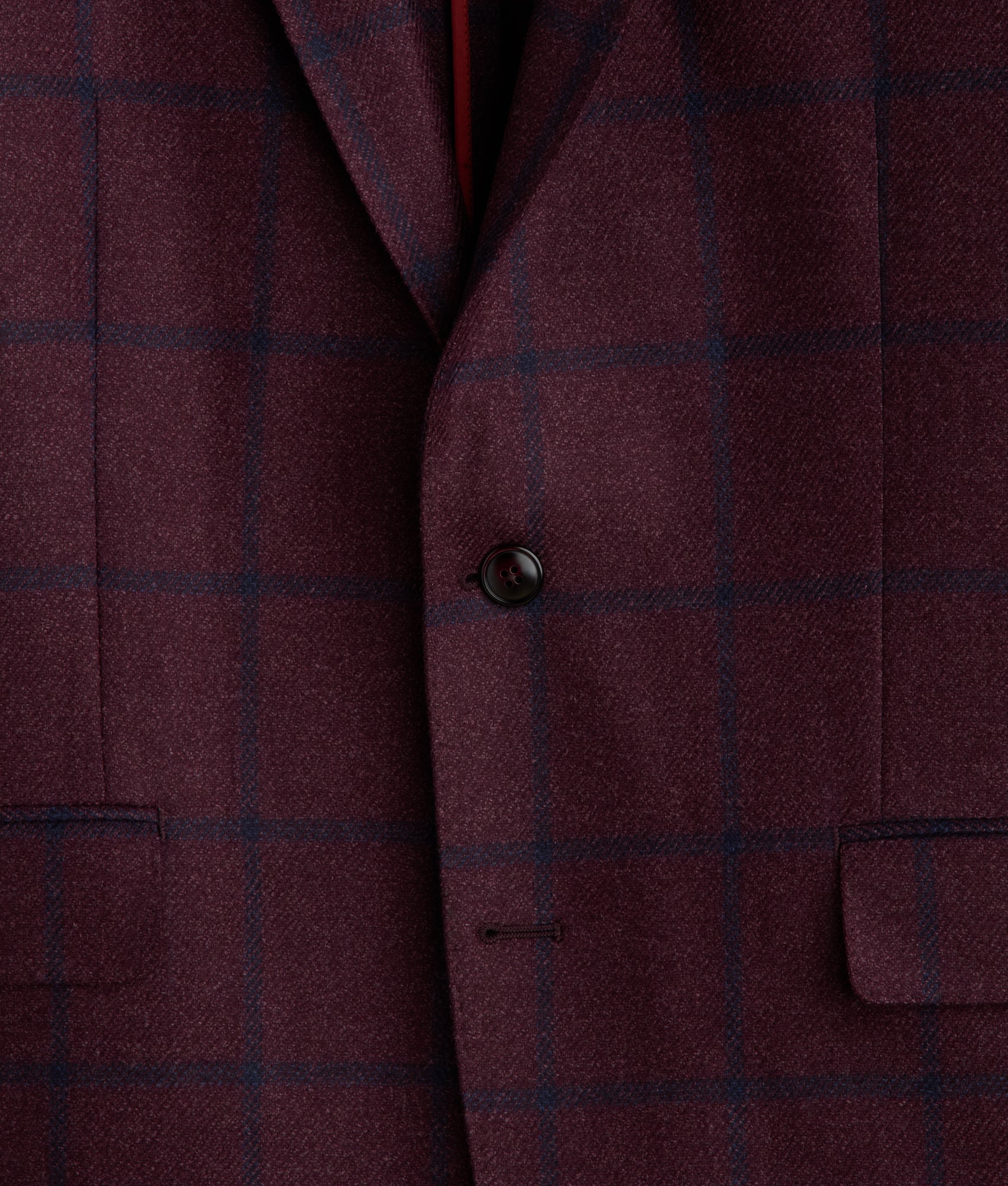 Lucchese Sport Coat :: Burgundy Plaid - Image 7