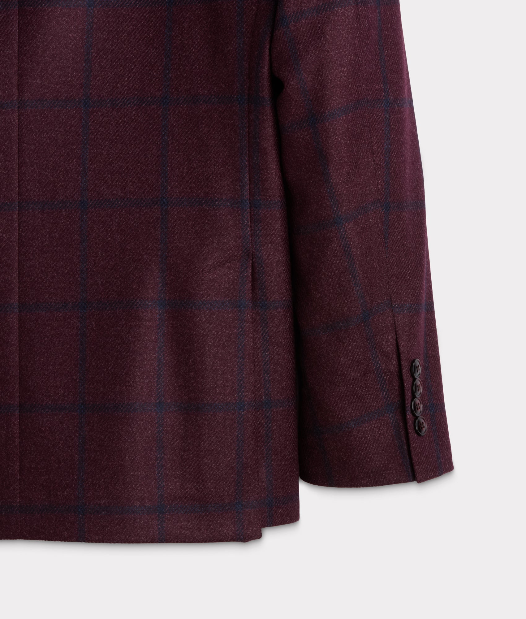 Lucchese Sport Coat :: Burgundy Plaid - Image 9