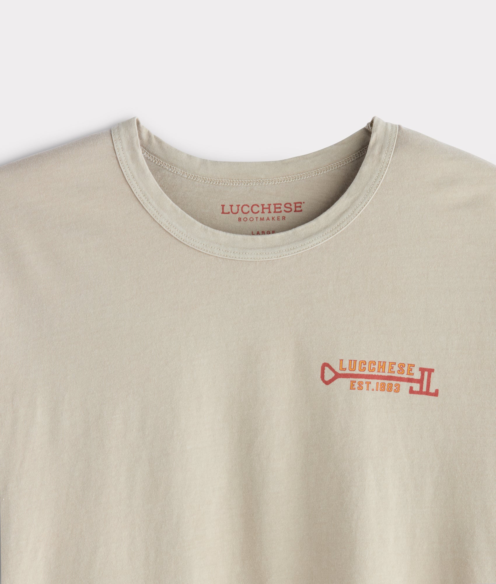 Longhorn Stamp Tee :: Sand - Image 5