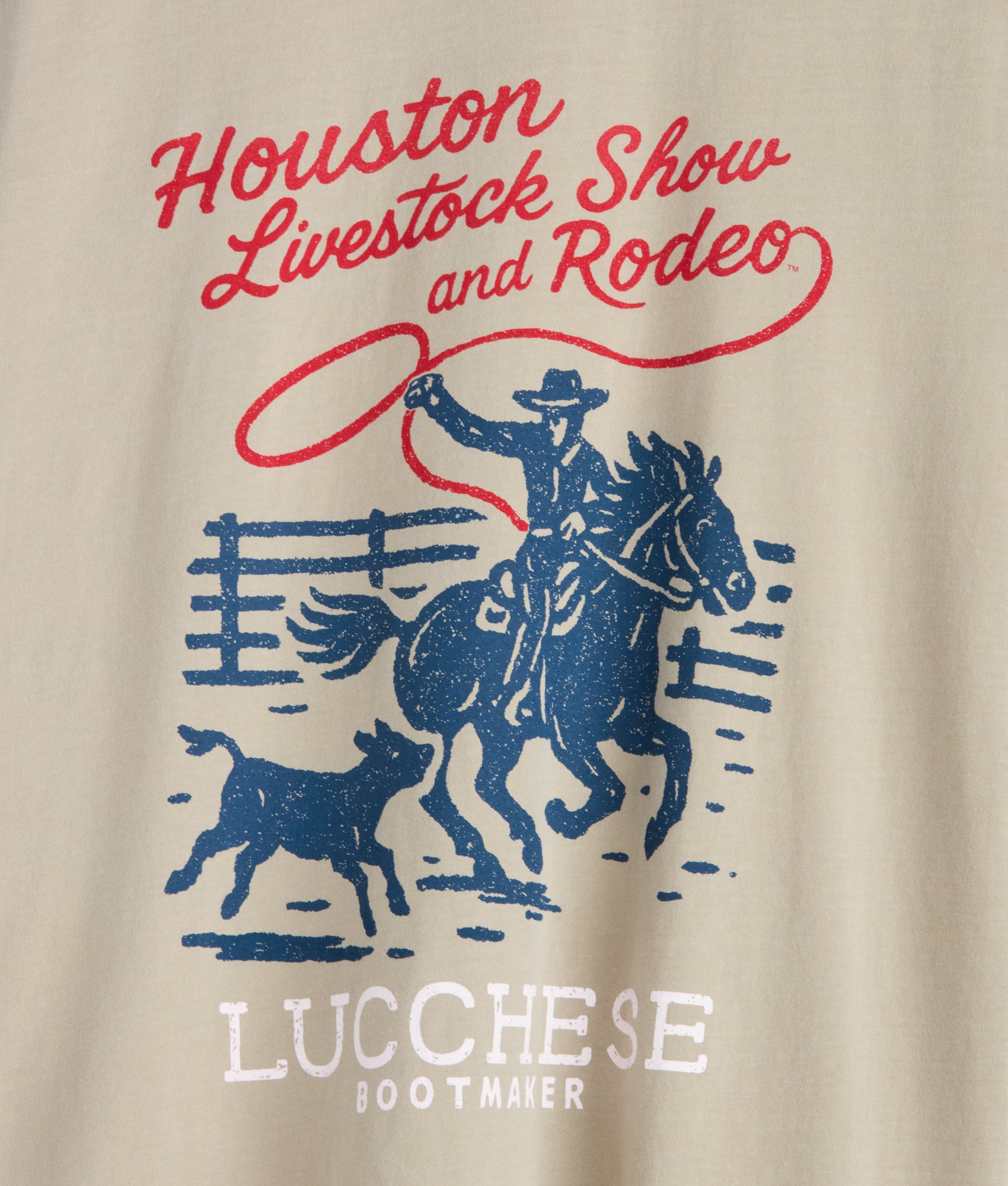 Lasso Houston Rodeo Tee :: Sand - Image 4